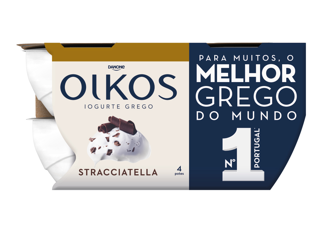 IOGURTE OÎKOS DANONE GREGO STRACCIATELLA 4X110G