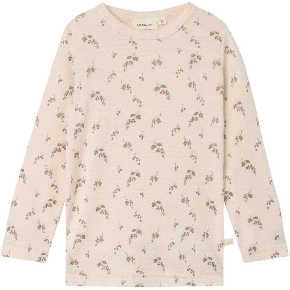 Køb Lil'Atelier Morganite Berry Nmfnoel Nia Uld Ls Slim Top Lil