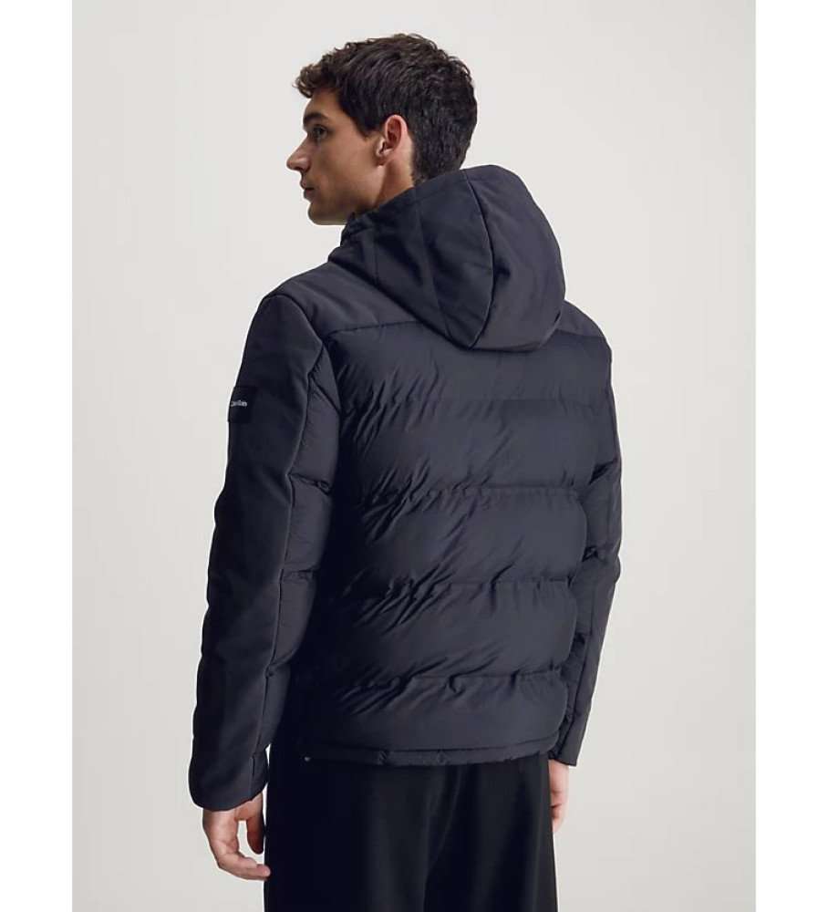 Jaqueta acolchoada Calvin Klein azul-marinho tamanho médio