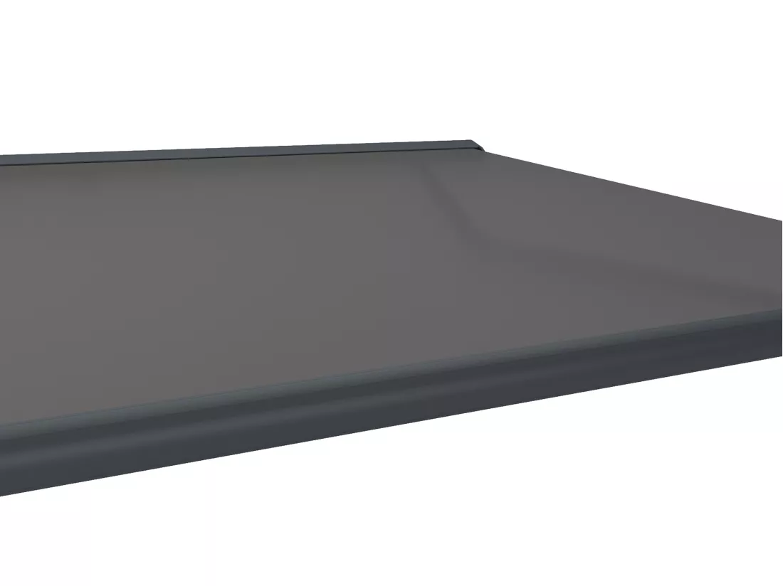 Store banne motorisé à leds avec coffre intégral 6 x 3,5 m toile acrylique anthracite - GALAXA