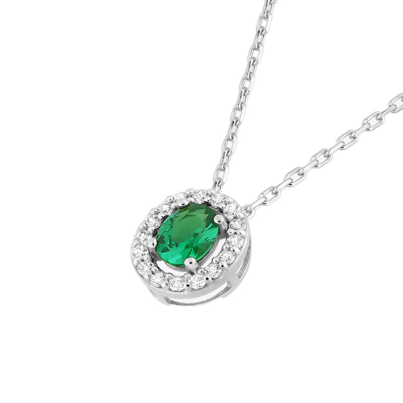 Collier Femme - Oxyde de zirconium - Argent 925 - Longueur : 42 cm