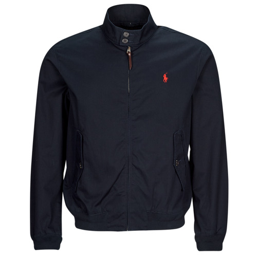 Polo Ralph Lauren - BLOUSON ZIPPE EN SERGE DE COTON AVEC DOUBLURE TARTAN Marino