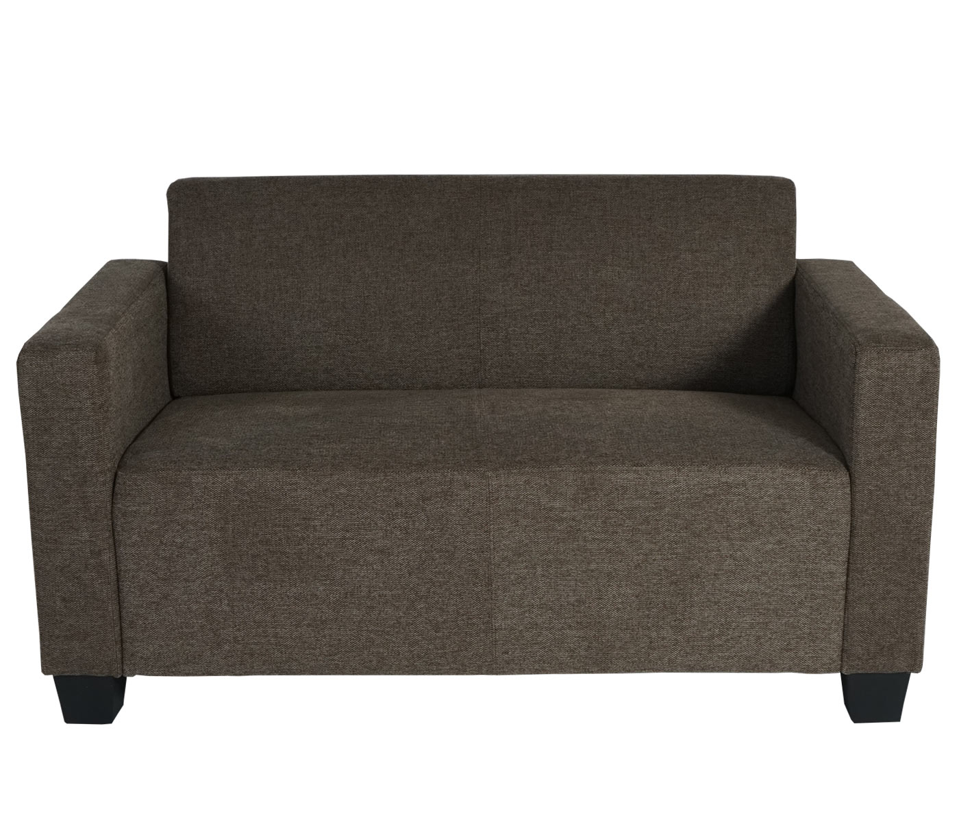 2er Sofa Couch Moncalieri Loungesofa Stoff/Textil ~ braun