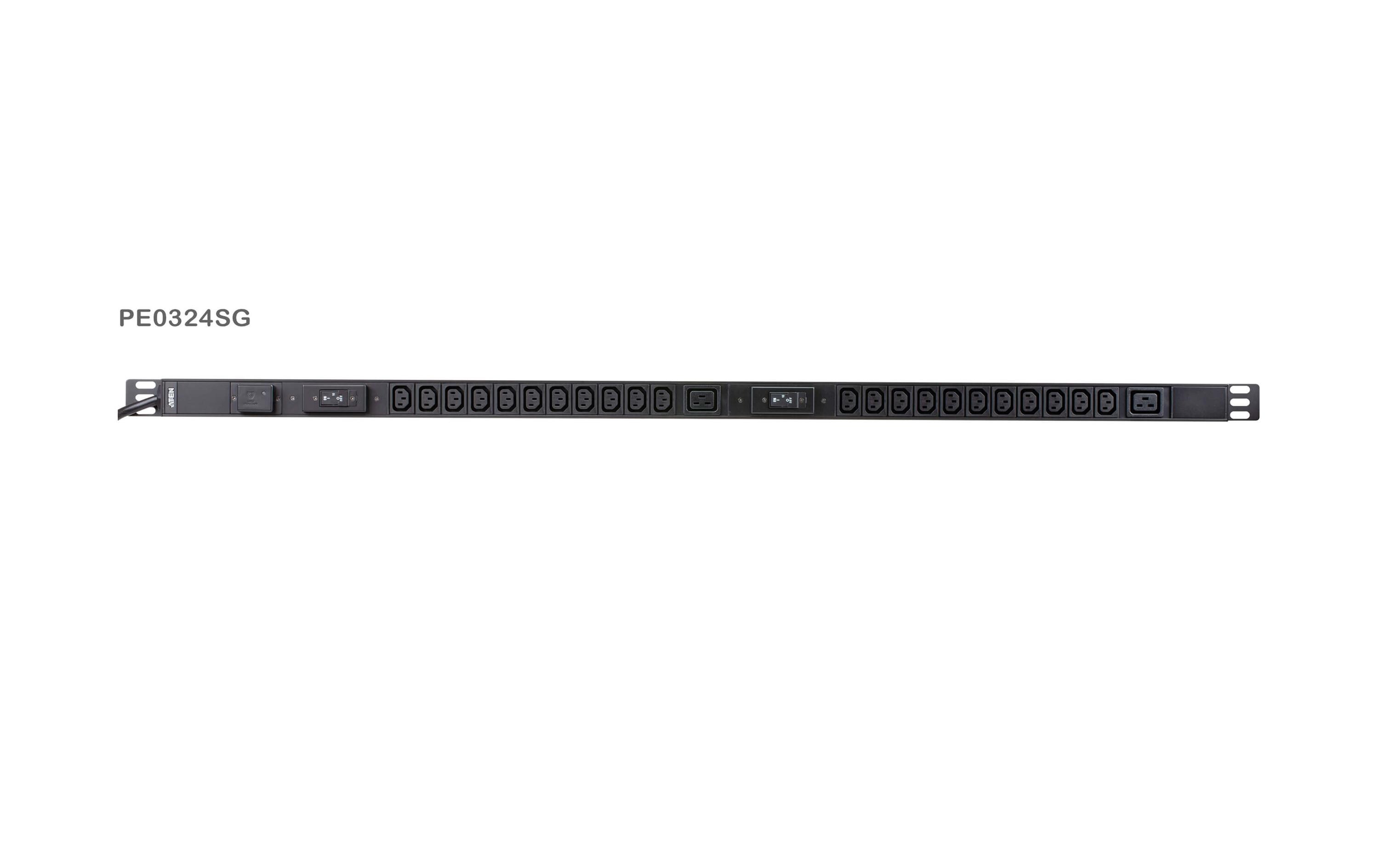 Basis PDU PE0324SG 0U, 24 Port, 32A<br>0U Basis-PDU mit Überspannungsschutz