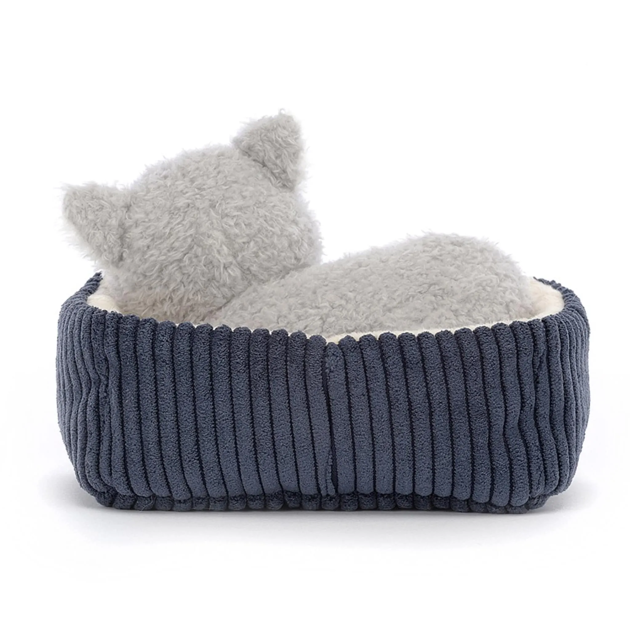 Jellycat Chat Gris et Son Lit 4