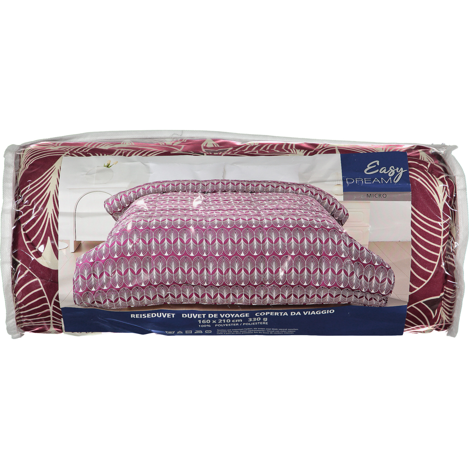 Easy Dream Reiseduvet beere 160x210 Duvet Nordisch