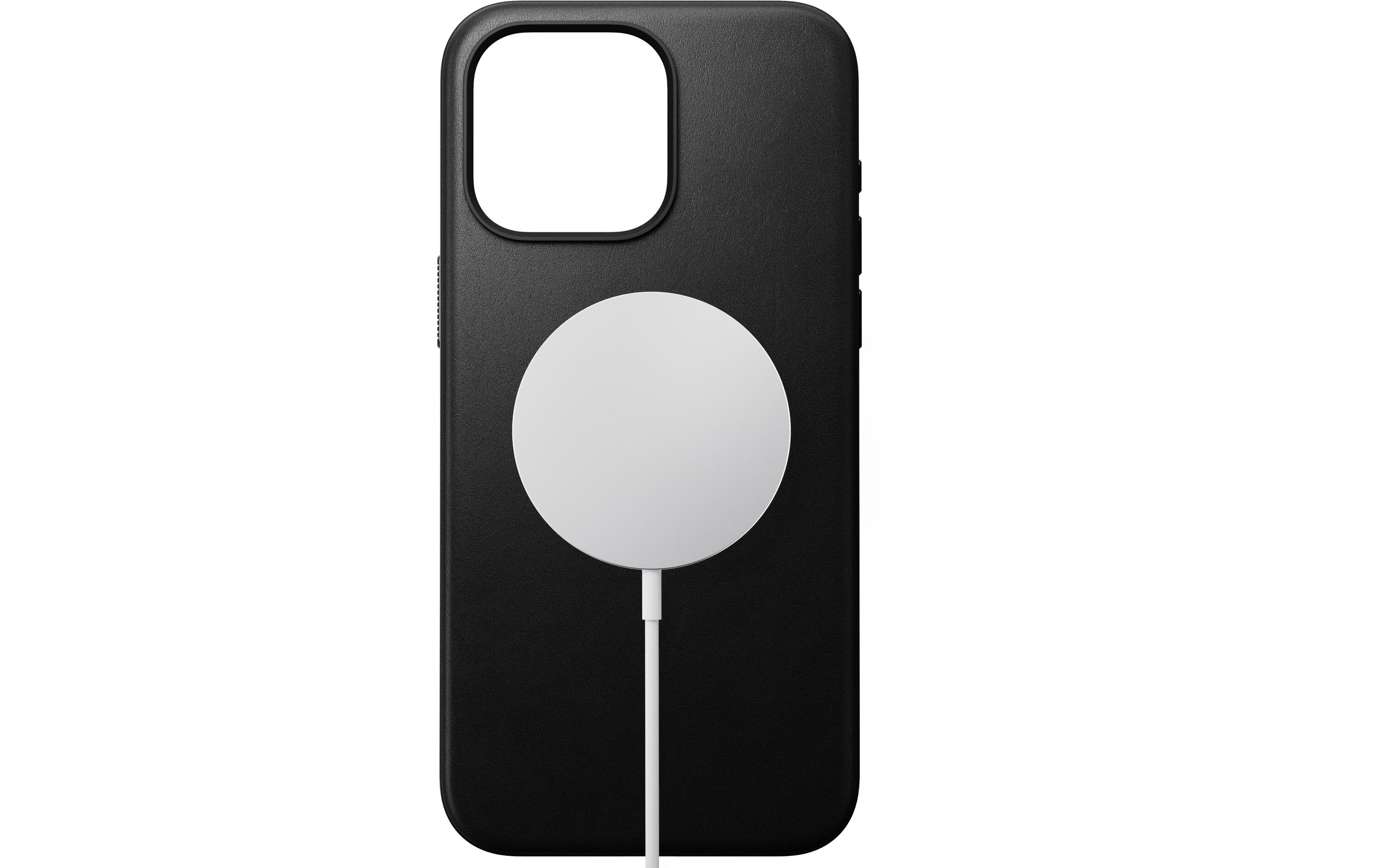 Back Cover Modern Leather iPhone 15 Pro Max SchwarzModerne Schutzhülle aus Leder für das Apple iPhone 15 Pro Max