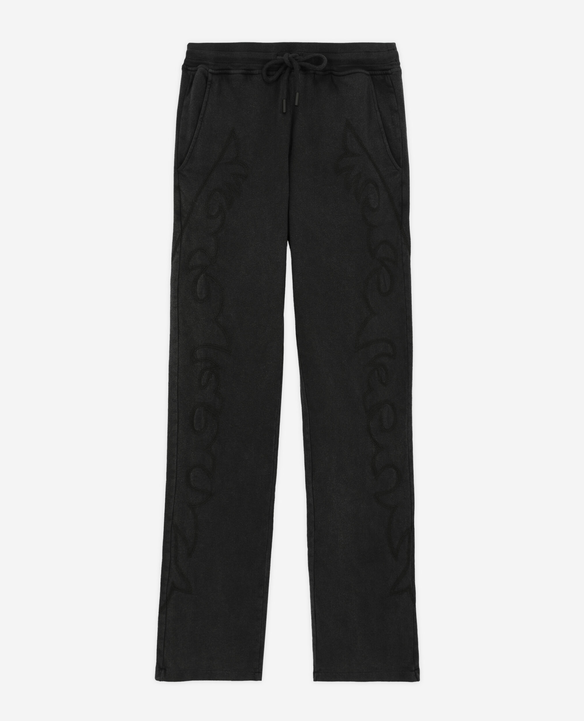 Jogging noir avec broderie Western