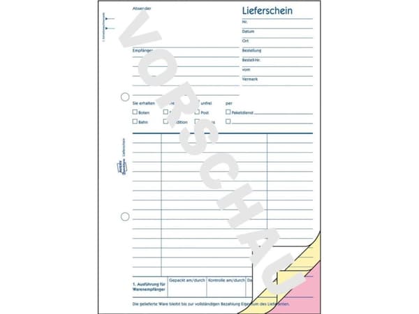 Avery Zweckform - Leveringsskjema - 40 ark - A5 - triplikat