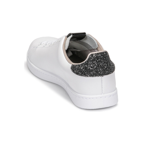Victoria - TENIS PIEL GLITTER - Blanc / Noir