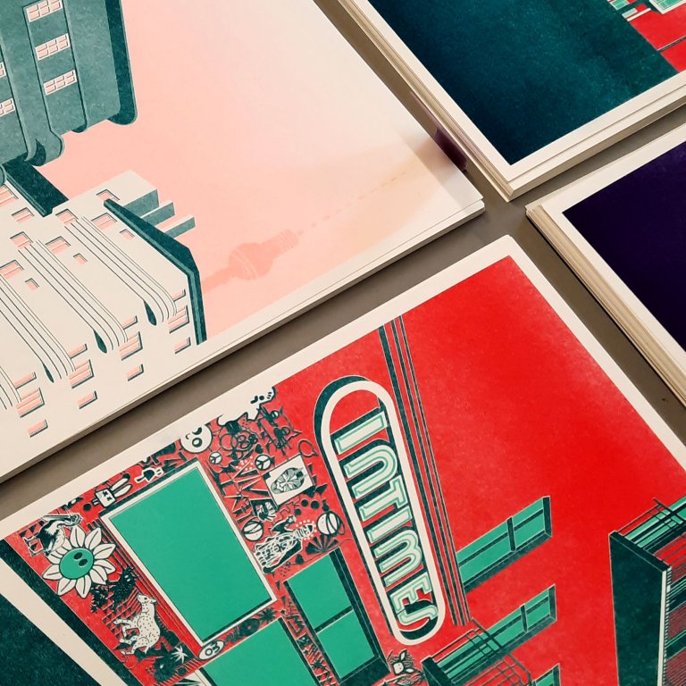S.Wert Riso Art Print