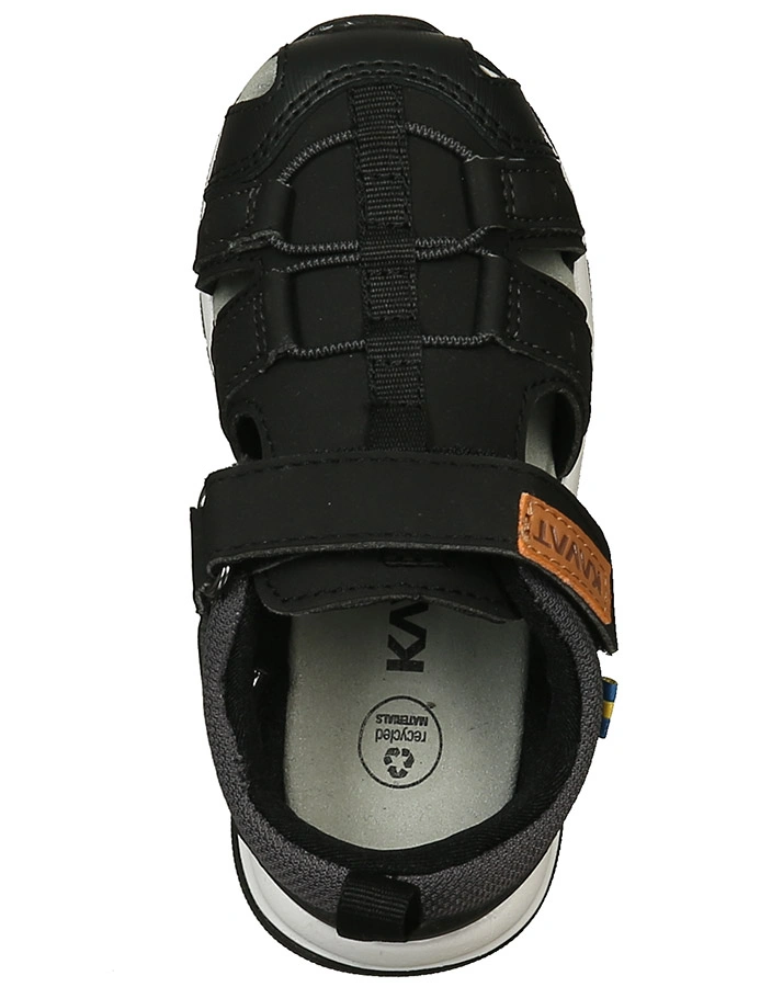 Klett-Sandalen TOBO TX  SPORTY mit Zehenschutz in schwarz