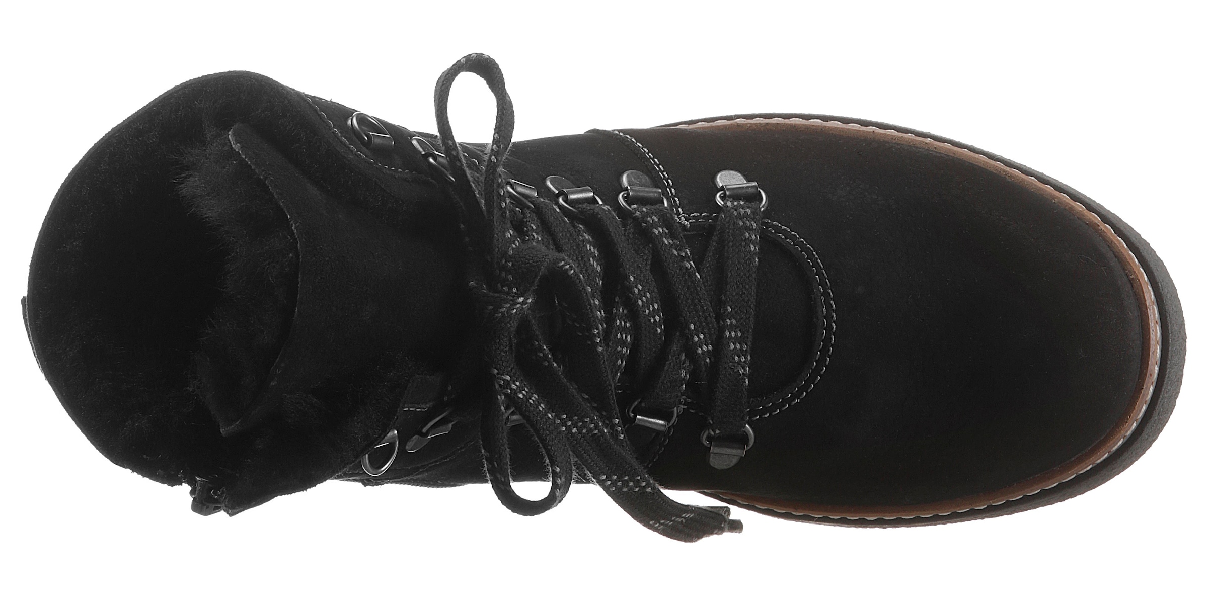 Waldläufer Winterboots »HITOMI«  , Outdoorboots, Schnürboots mit Lammfellfutter, H-Weite