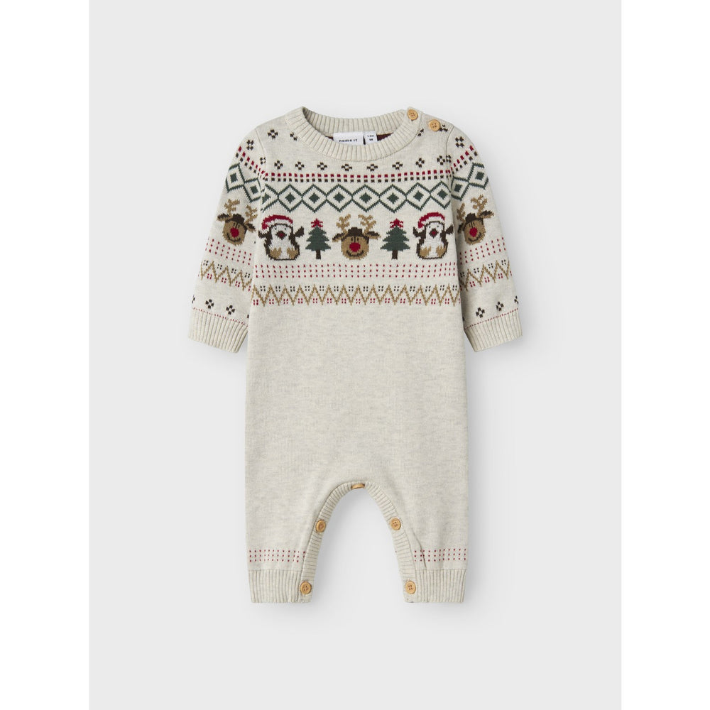 Køb Name It Peyote Melange Nbnralko Ls Knit Suit