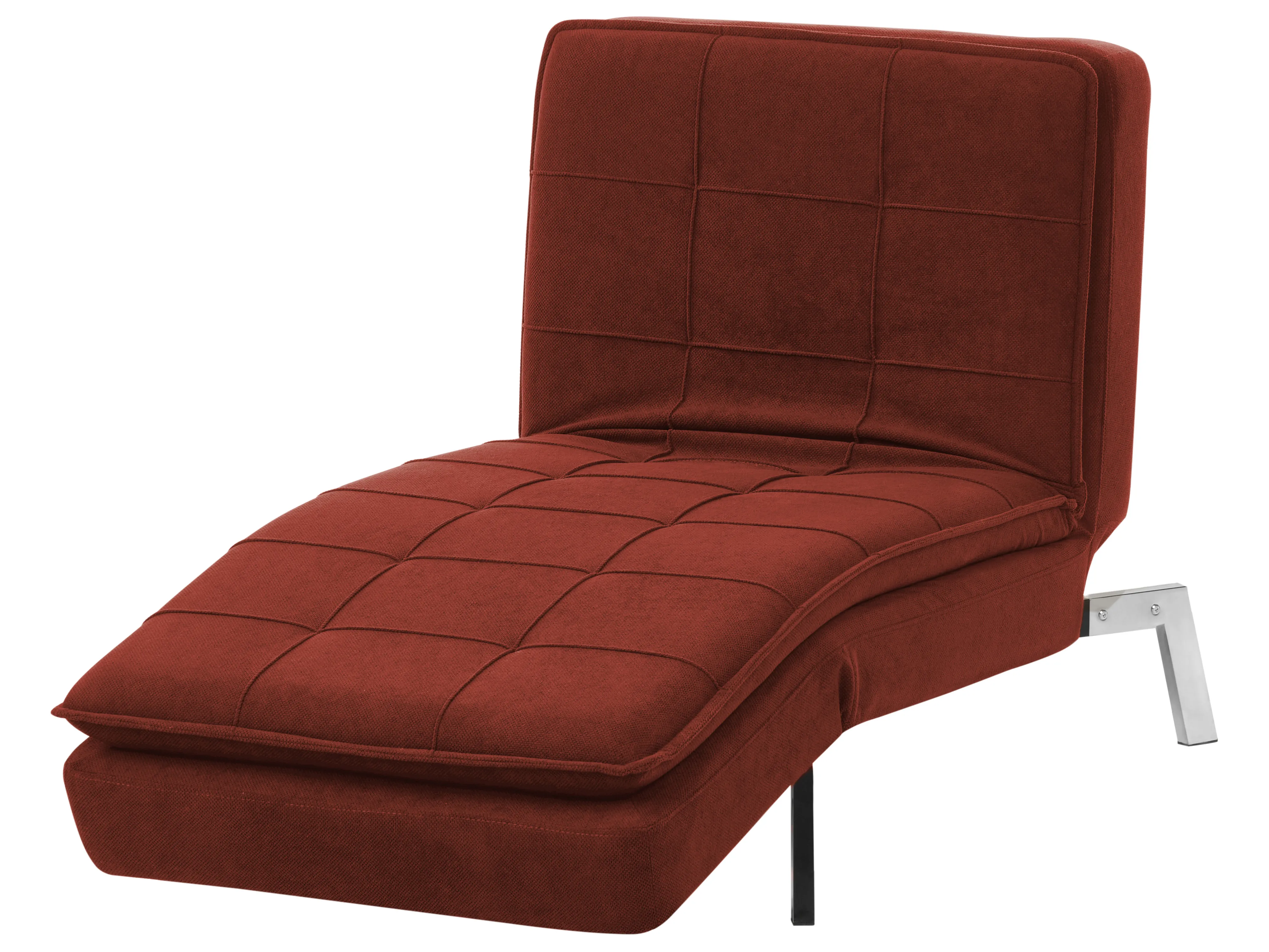 Chaise longue LOIRET Stof Rood