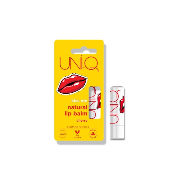 4Organic UNI.Q Kiss me naturel Cherry lippenbalsem 5 g