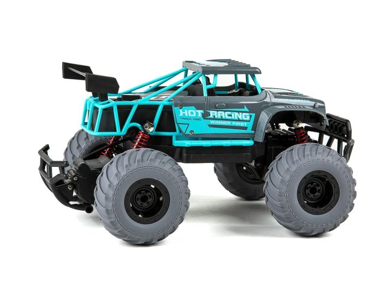 TEC-TOY Monster Truck Hot Racing Blau, 1:14 Akku-Betriebenes RC Off-Road Auto für Kinder ab 6 Jahren