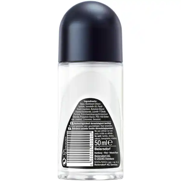 Anti-Transpirant Roll-on Black & White Invisible