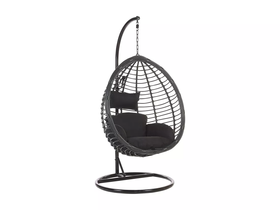 Fauteuil suspendu avec support TOLLO Noir
