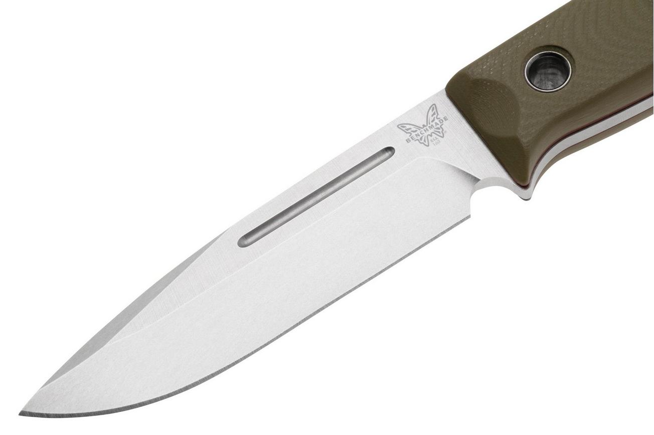 Benchmade Bushcrafter 163-1, CPM-S30V, OD Green G10, bushcraftmes, Sibert design