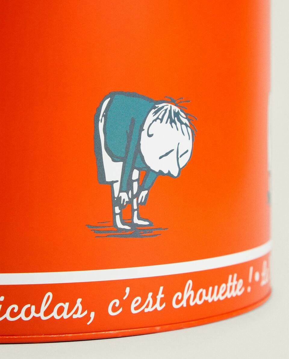 Cesto de lixo infantil Le Petit Nicolas em metal