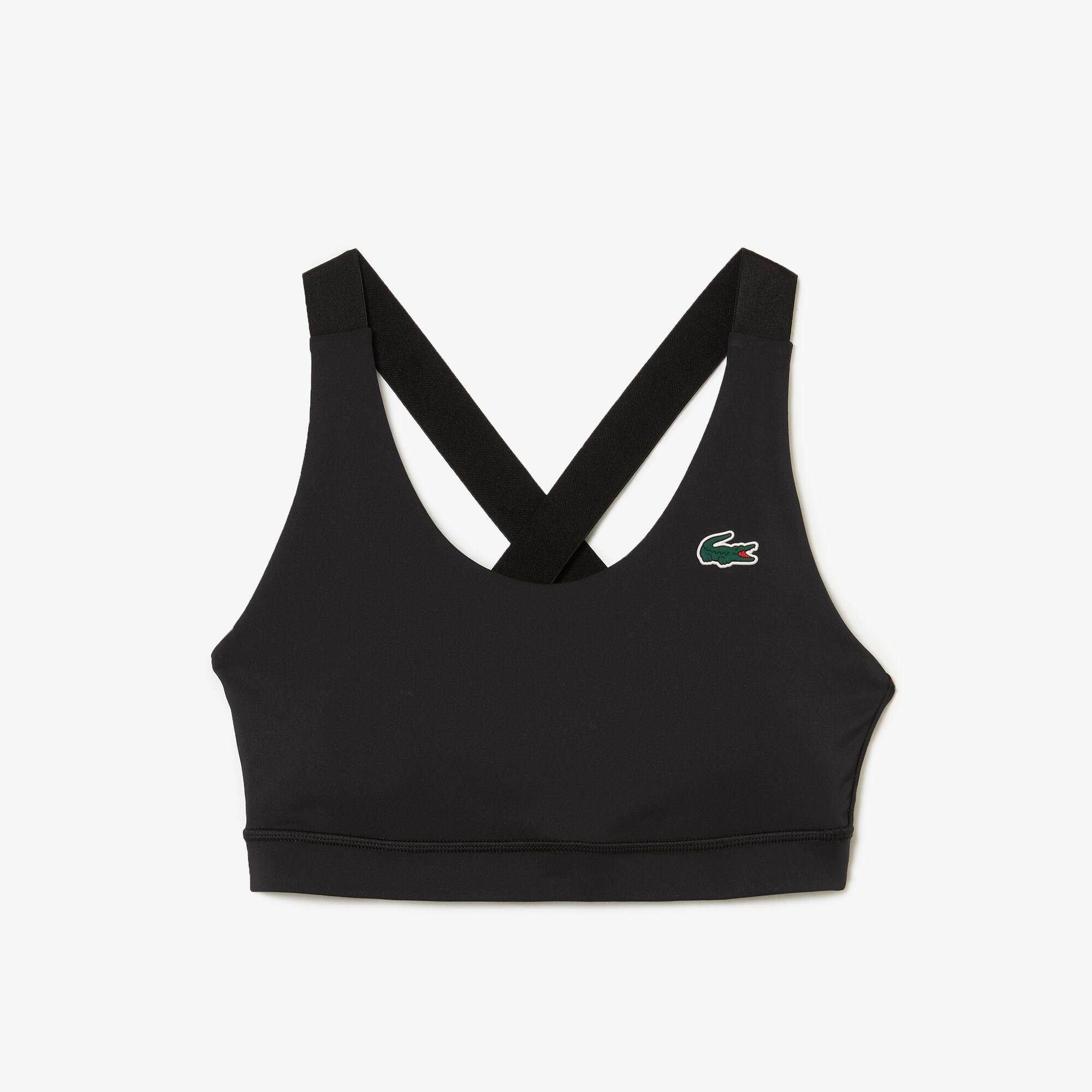 Brassière Sport avec dos croisé contrasté Brassières & Leggings - Noir - Lacoste - Femme