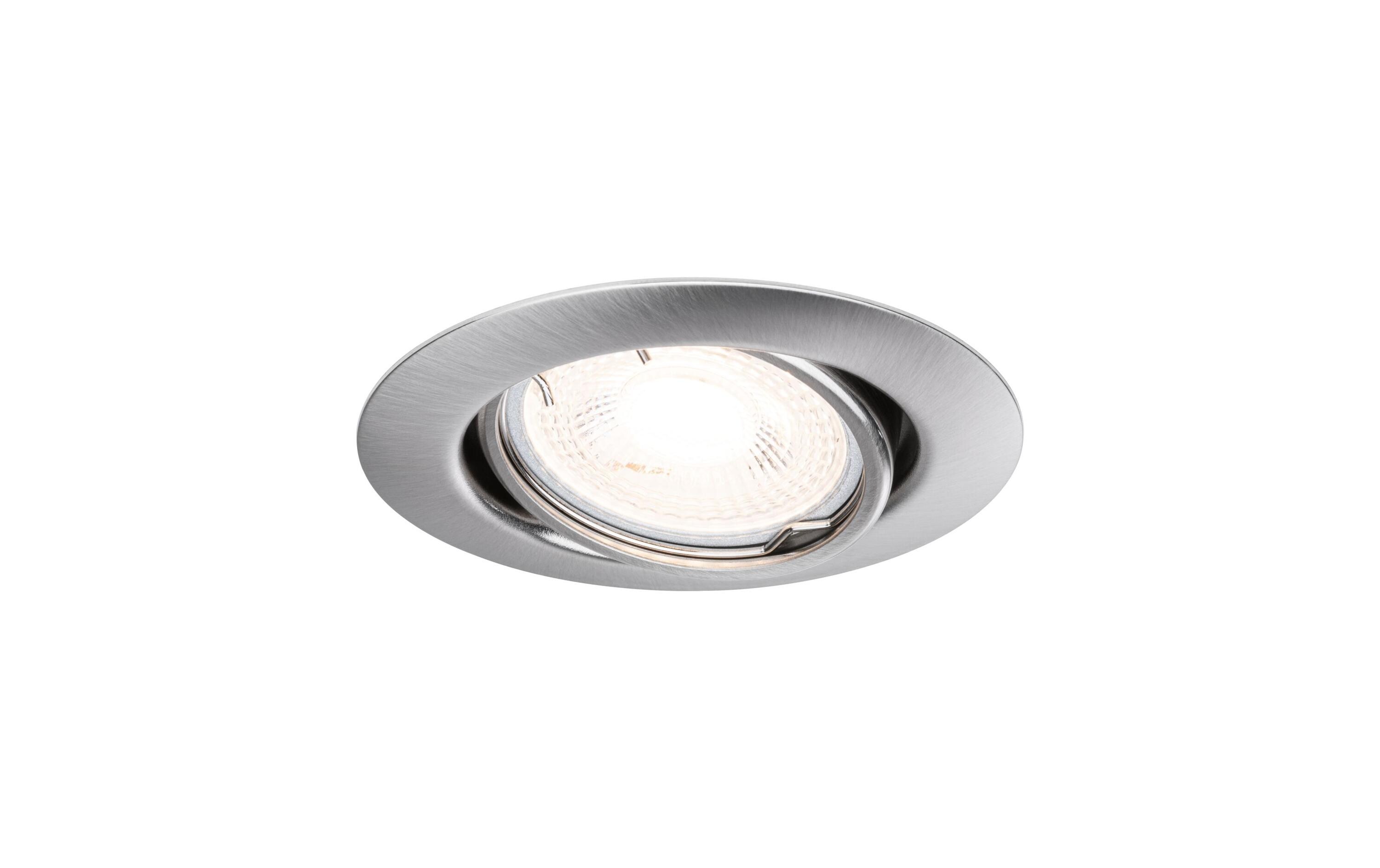 Einbauspot LED Base Basisset, GU10, 10 x 10W, EisenSpotleuchte zur Deckenmontage