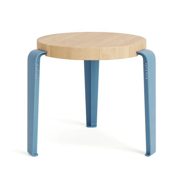 TipToe - MINI LOU Kinderhocker Eiche, walblau