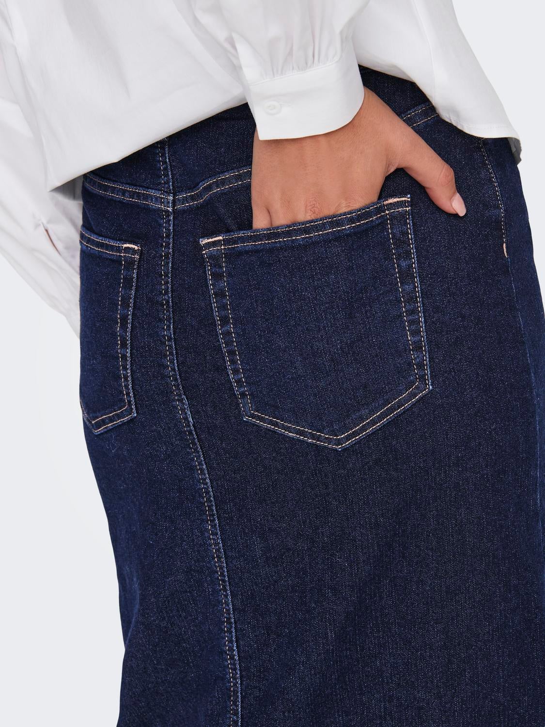 JDYMOON Jeansrock Dark Blue Denim
