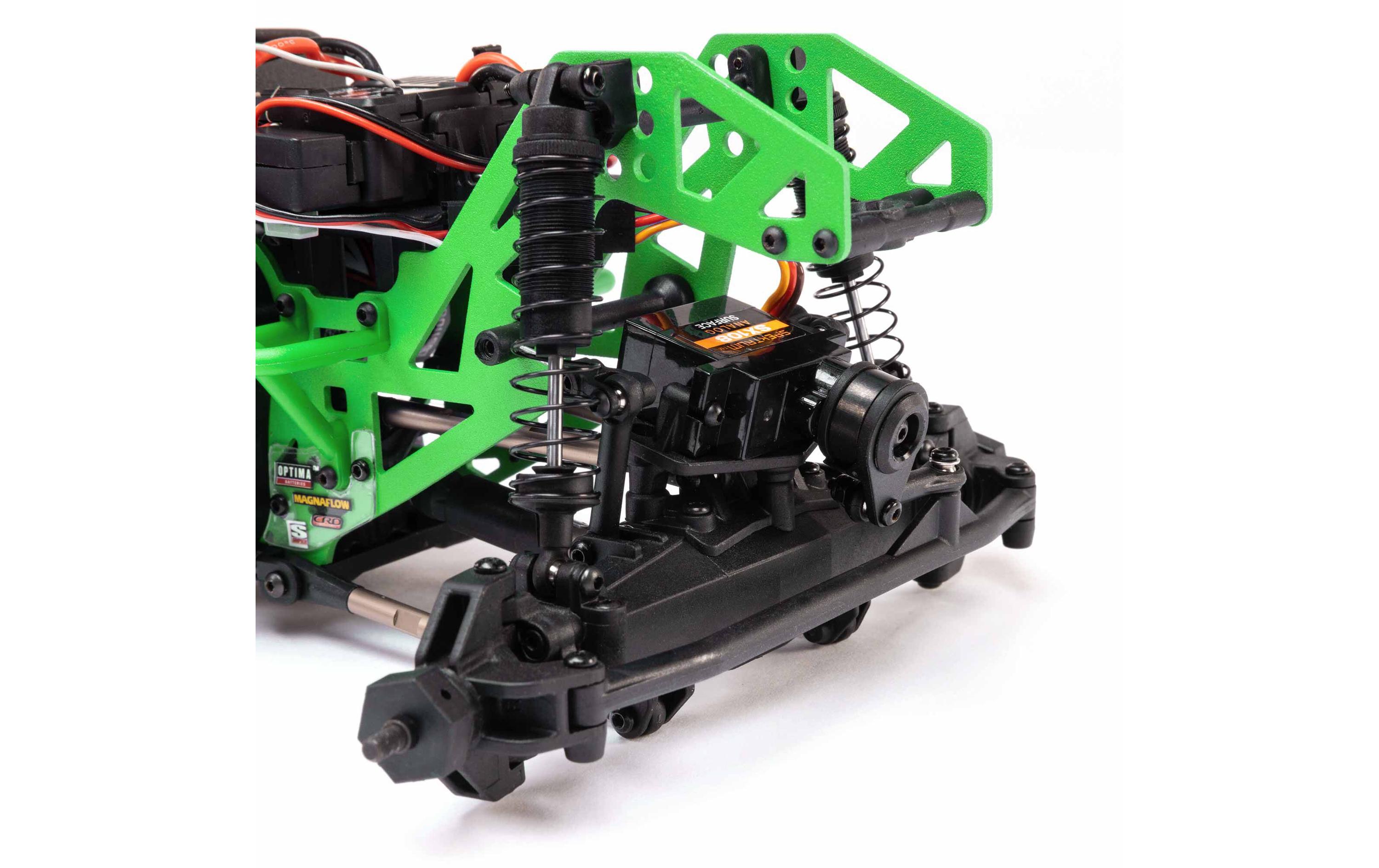 Monster Truck Mini LMT 4WD Grave Digger Grün RTR, 1:18<br>Vollwertiger Monstertruck mit Starrachsen im Mini-Format