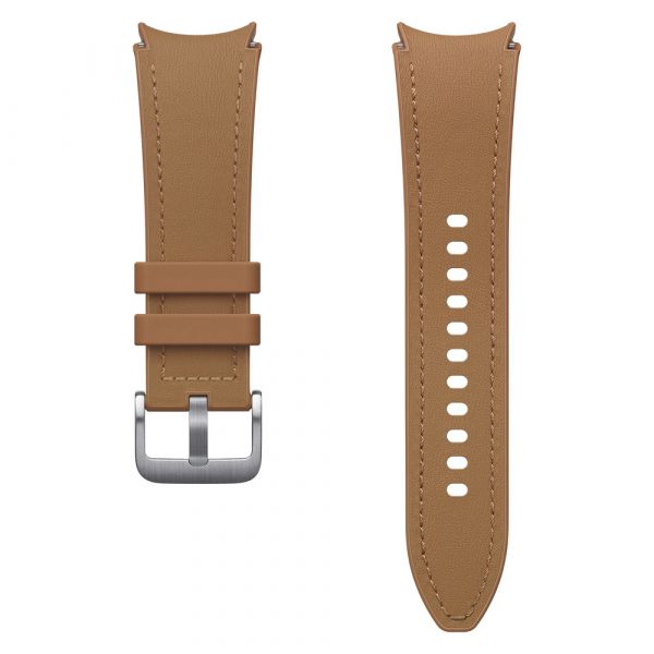 Samsung Bracelete Samsung Galaxy Watch6/Watch6 Classic Híbrida de Pele (S/M) Camel - ET-SHR95SDEGEU