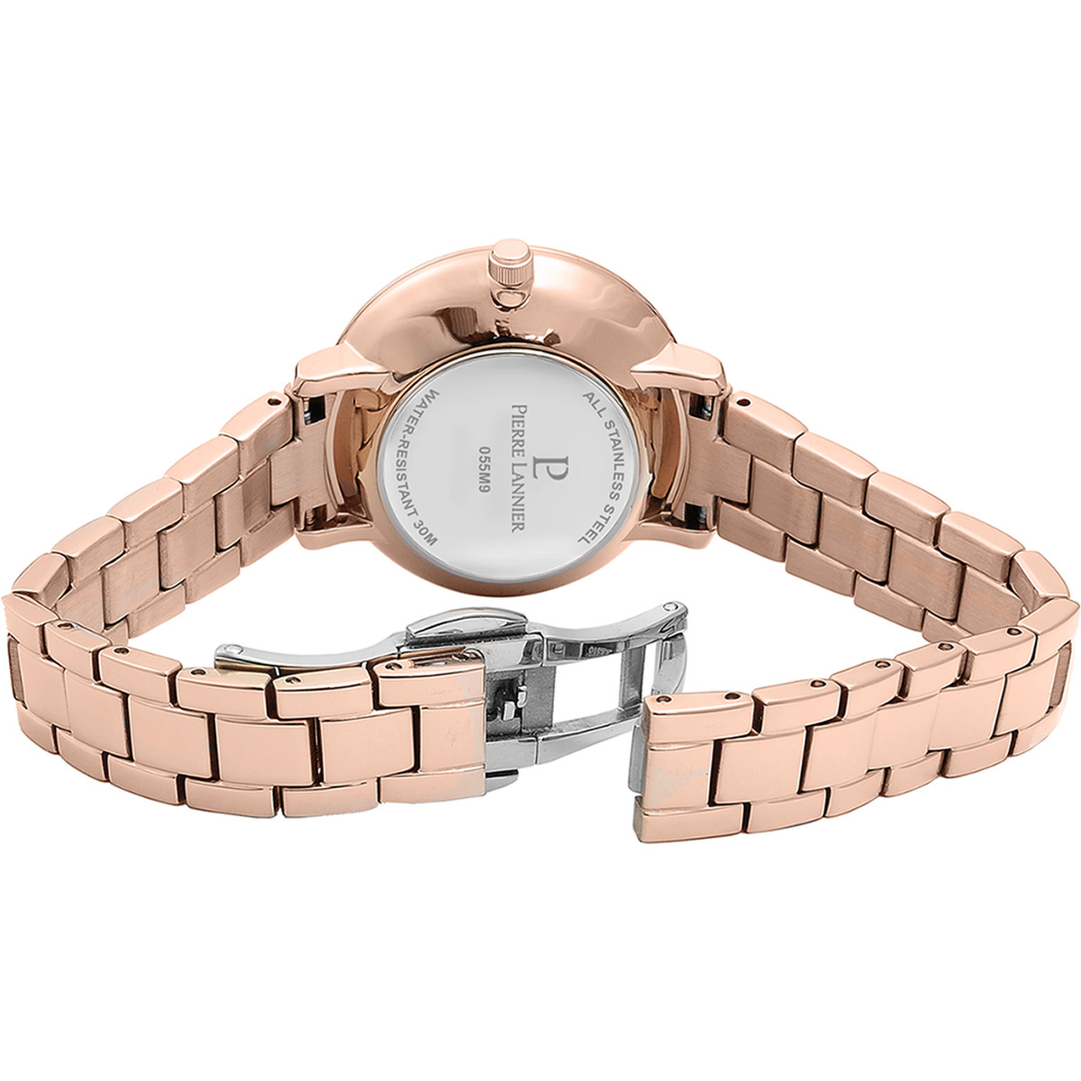 Montre Pierre Lannier femme acier doré rose