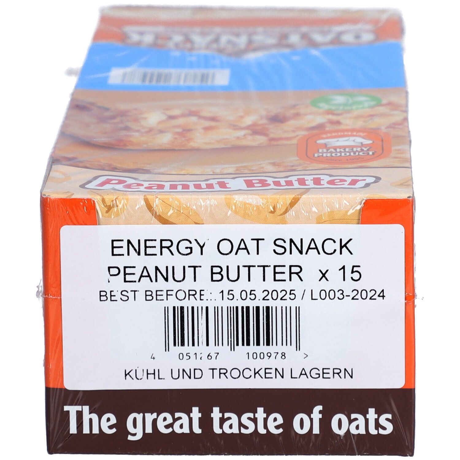 OatSnack Energy Riegel Peanut Butter