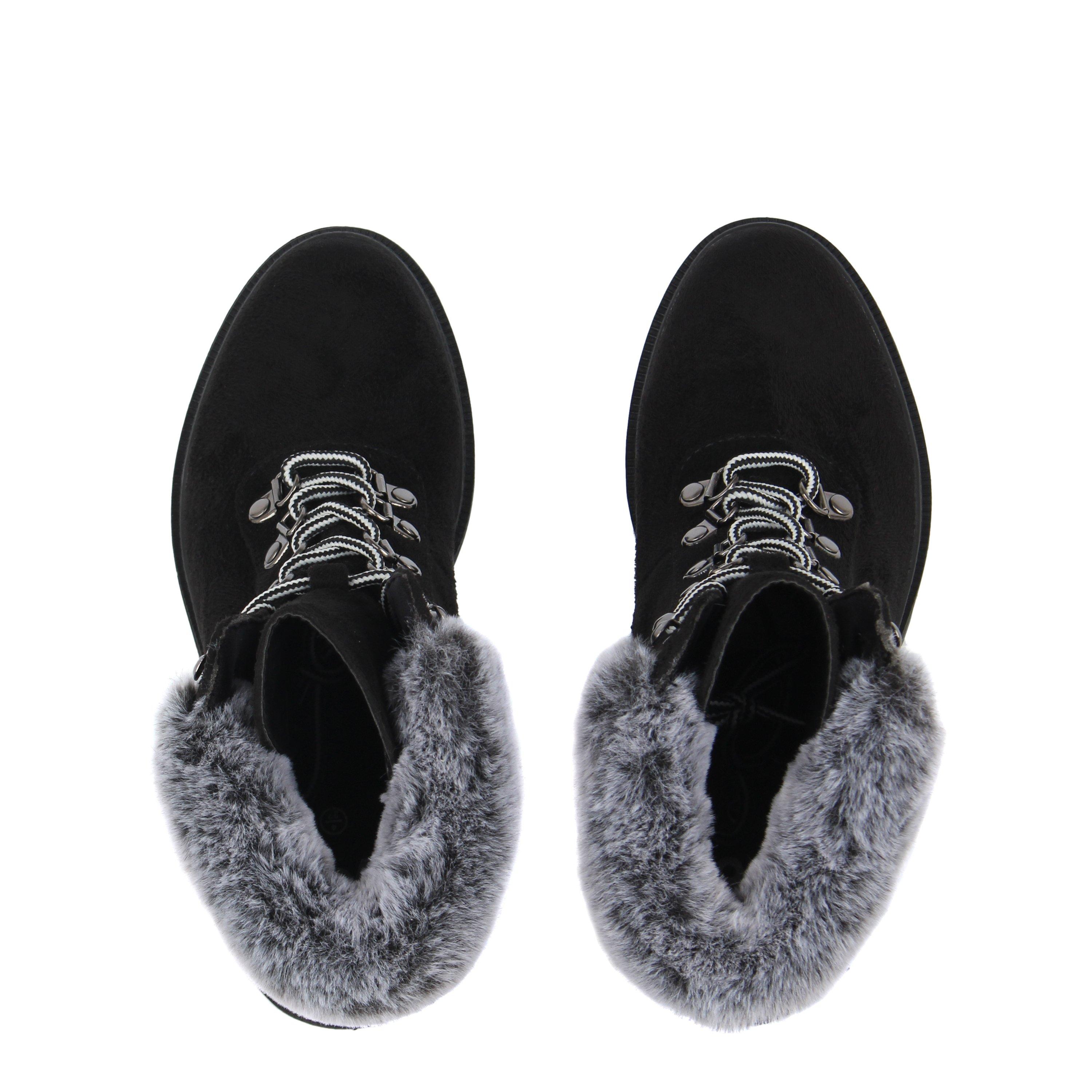 Be You Faux Fur Collar Boot