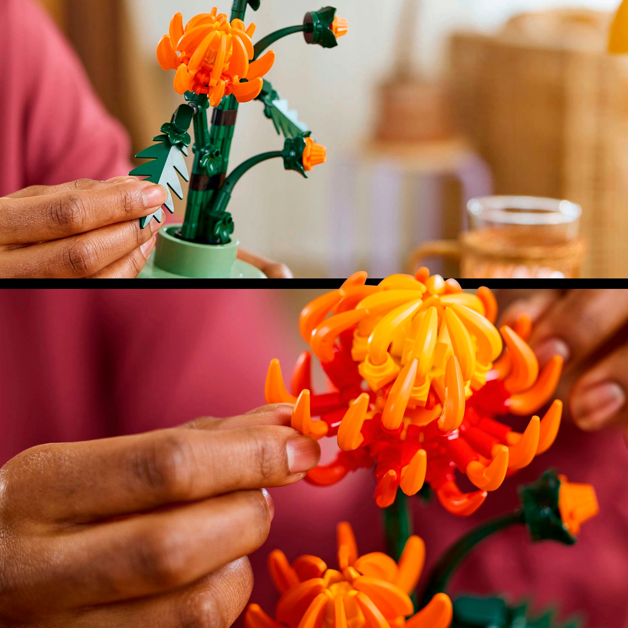 LEGO Konstruktionsspielzeug Icons Chrysantheme