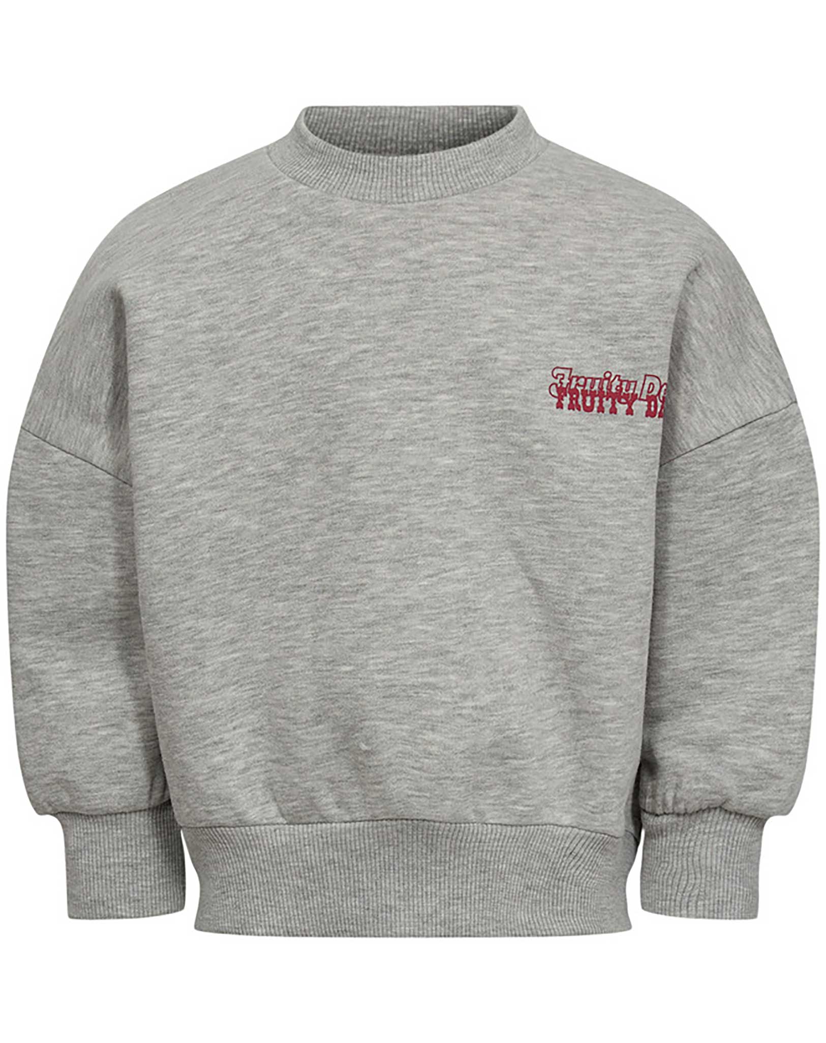 Sweatshirt LETTERING in grey melange