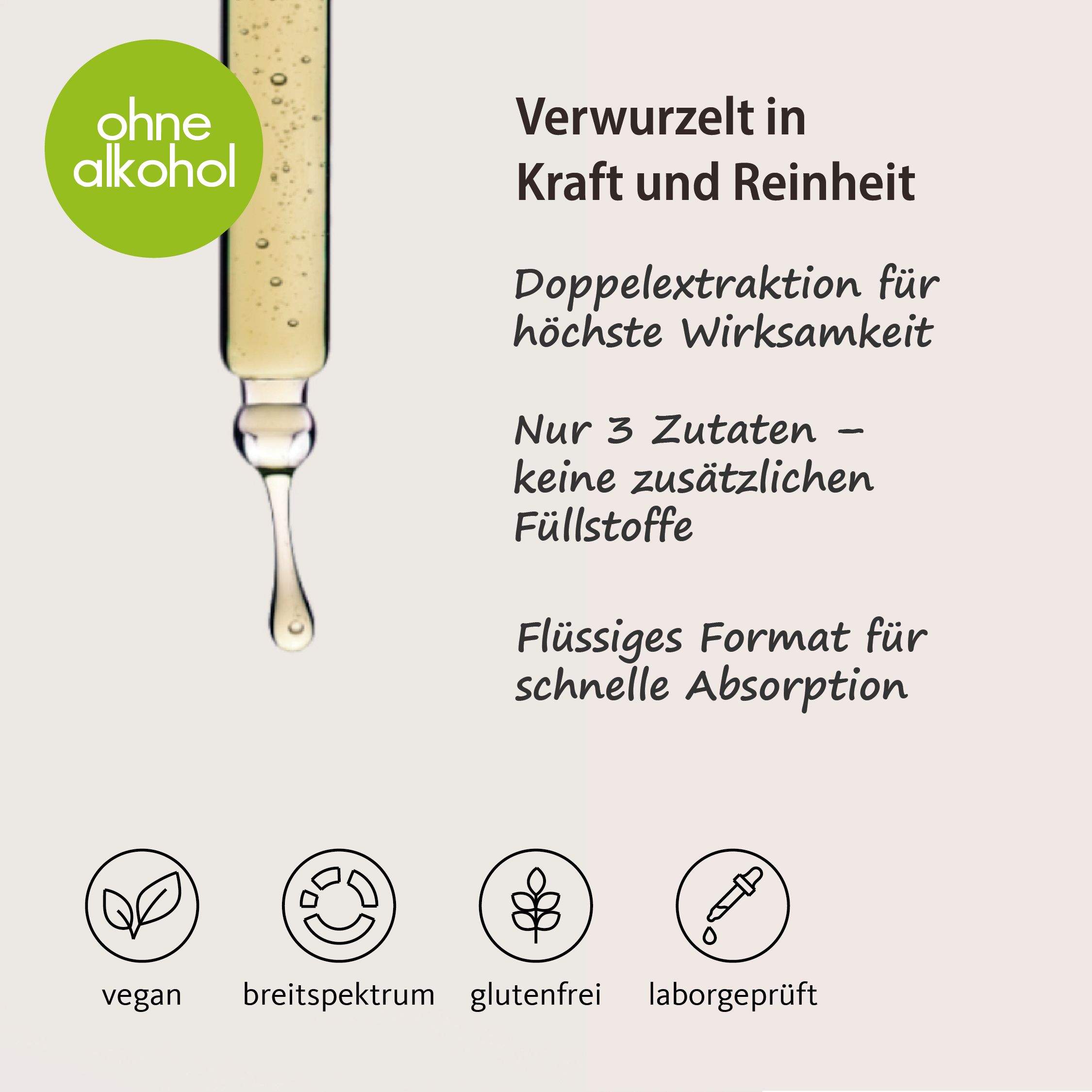 Vitalpilze Cordyceps Tropfen ohne Alkohol