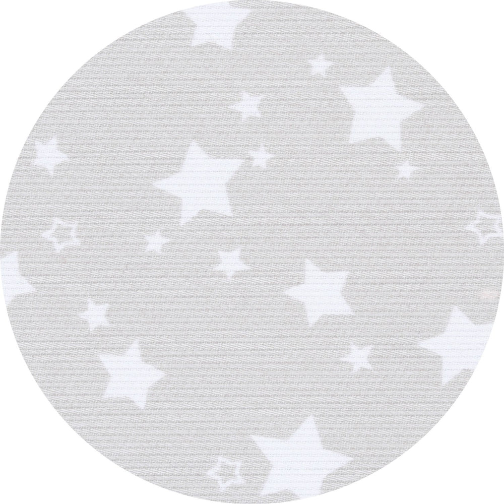 Køb babybay ® Pearlgrey White Stars Sengerand Pique