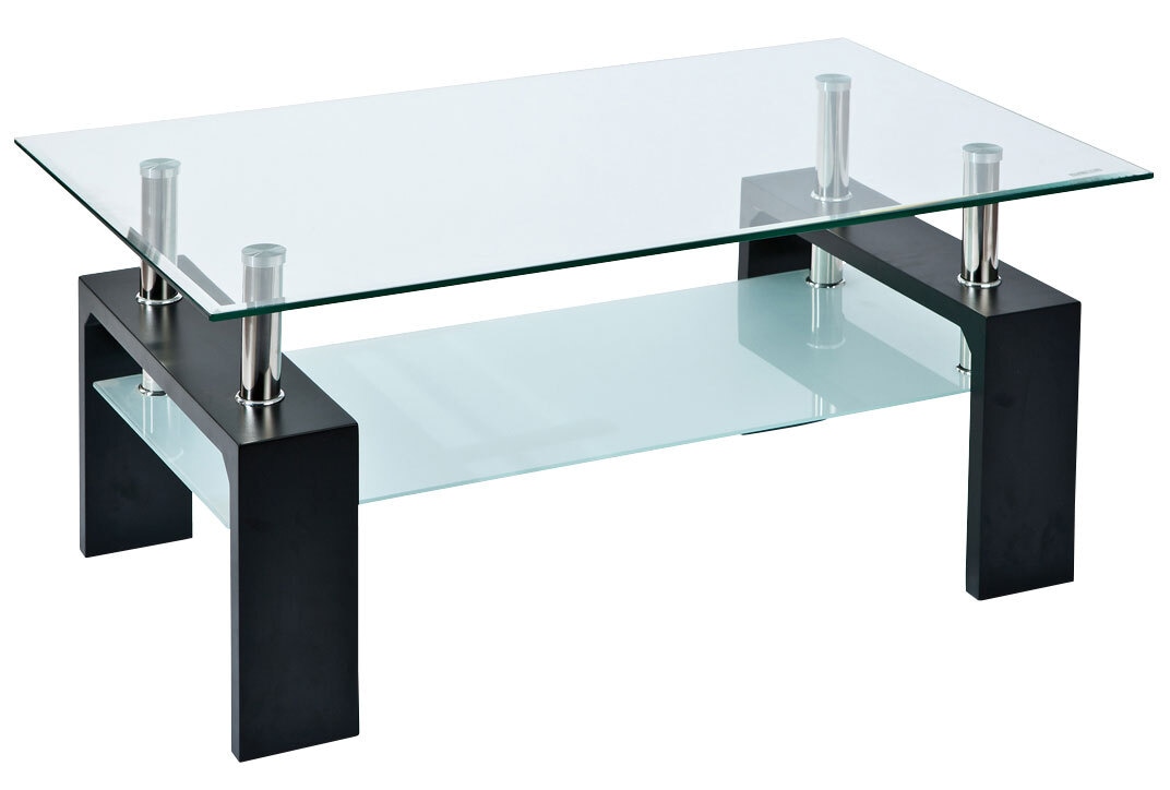 Couchtisch AMELIO 100x45x60 schwarz MDF