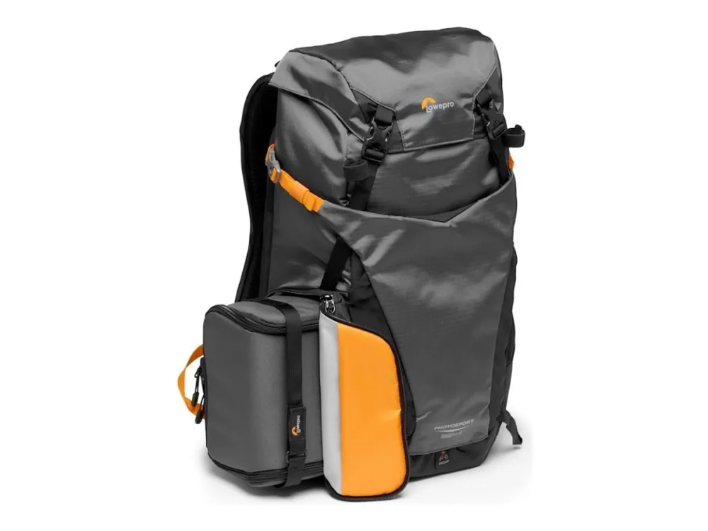 Lowepro Photo Sport BP 24L AW III (GY) - Rygsæk lille/mellem til digitalkamera med objektiver - grov - udendørs - 100 x 300D nylon, polyester - grå