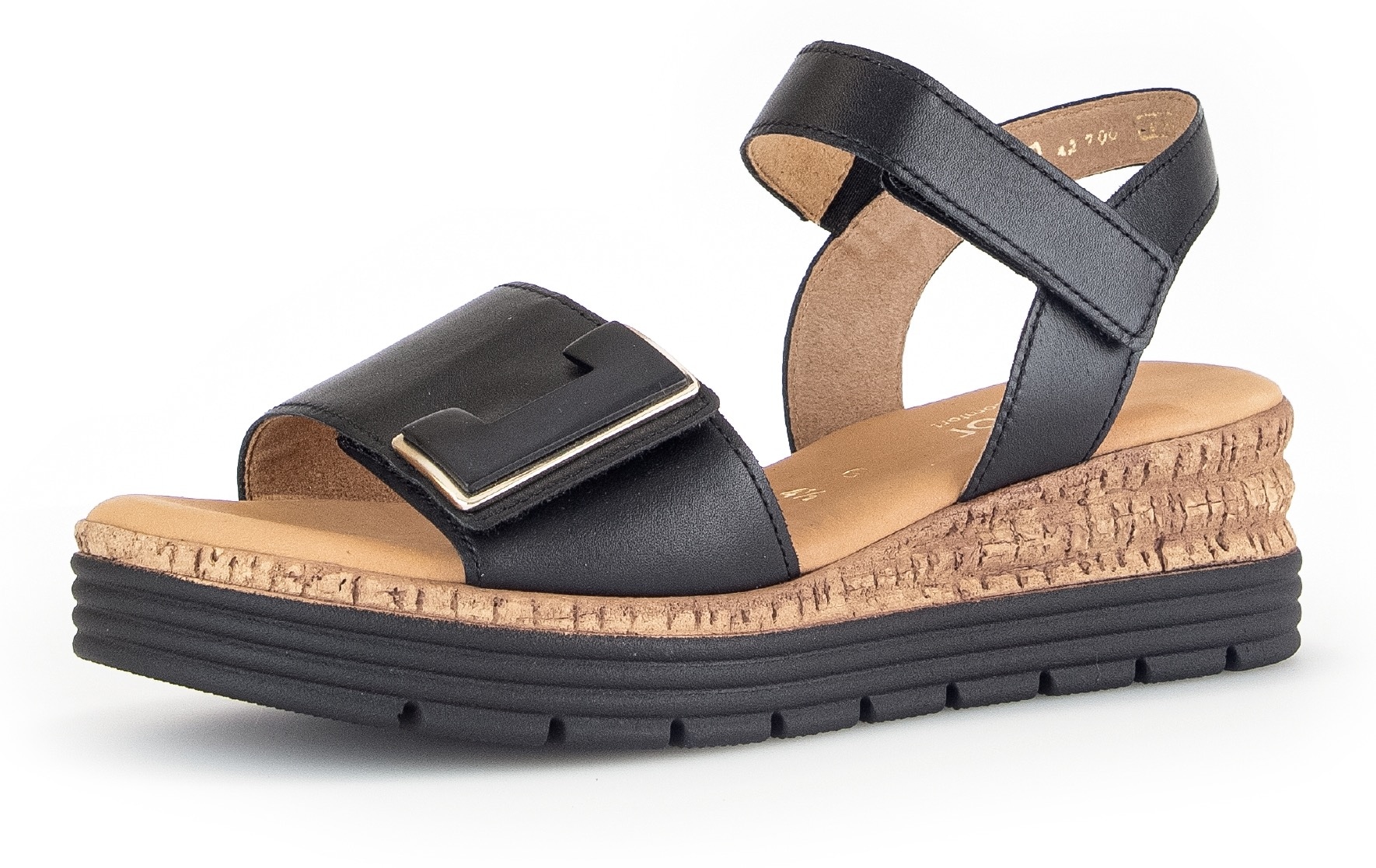 Gabor Sandalette »GENUA«  , Keilabsatz, Sommerschuh, Sandale mit Klettverschlüssen, Weite G