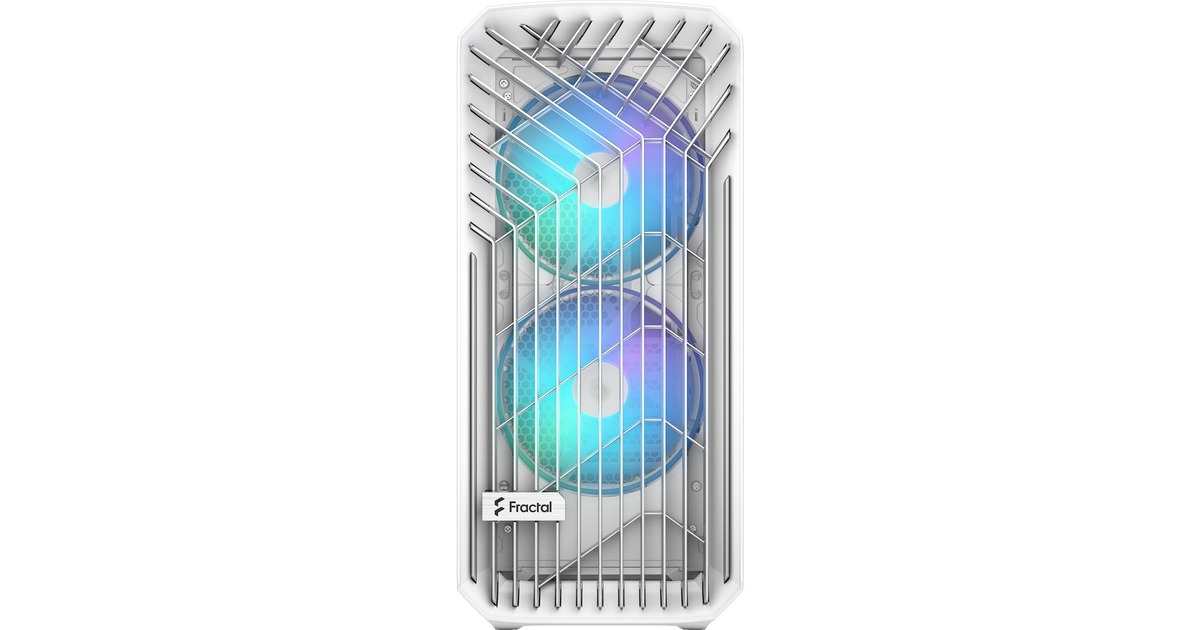 Fractal DesignTorrent white RGB TG Clear Tint midi tower behuizing  (Wit | 2x USB-A | 1x USB-C | RGB | Window)