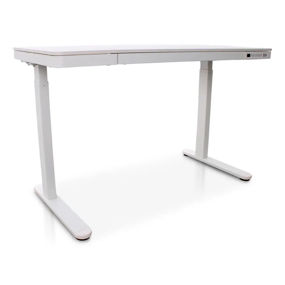 Home Office - Elektrisch verstelbaar zit-sta bureau - Wit - 120 x 60