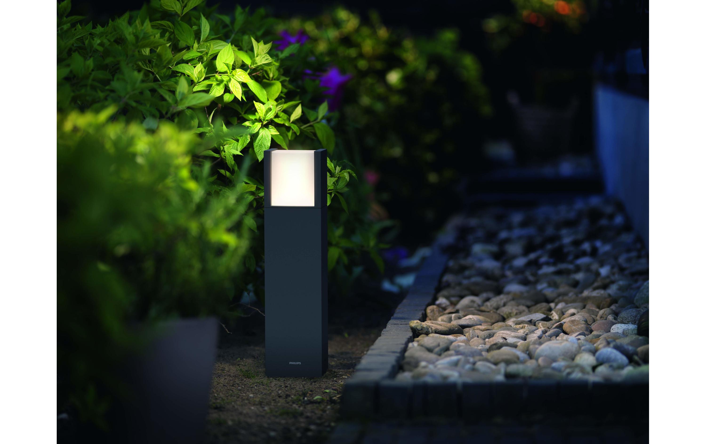 myGarden LED Sockelleuchte Arbour, 600 lm, AnthrazitSockel-/Wegeleuchte für den Aussenbereich, 1x 6 W, LED