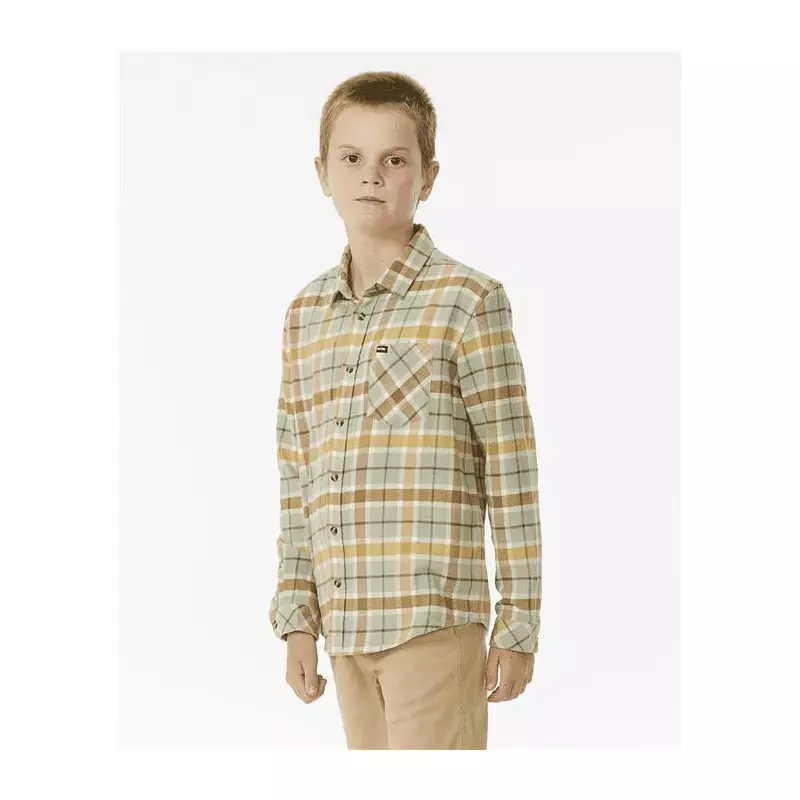 Chemise junior RIPCURL Checked In Flannel -Boy Sage