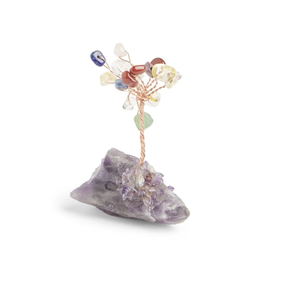 Arbre de vie en pierre naturelle sur Druse H8cm - 2 modèles