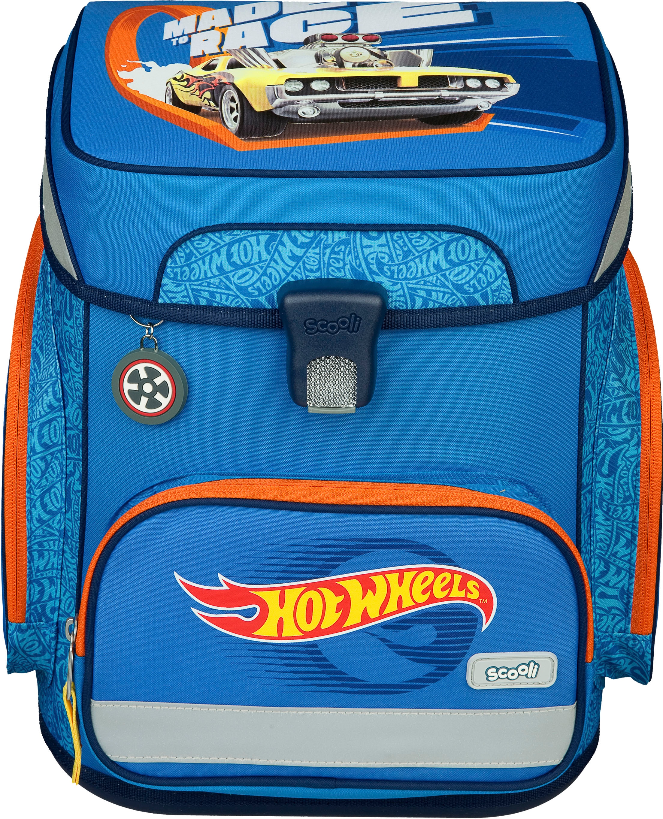 Scooli Schulranzen »EasyFit, Hot Wheels« Reflektoren