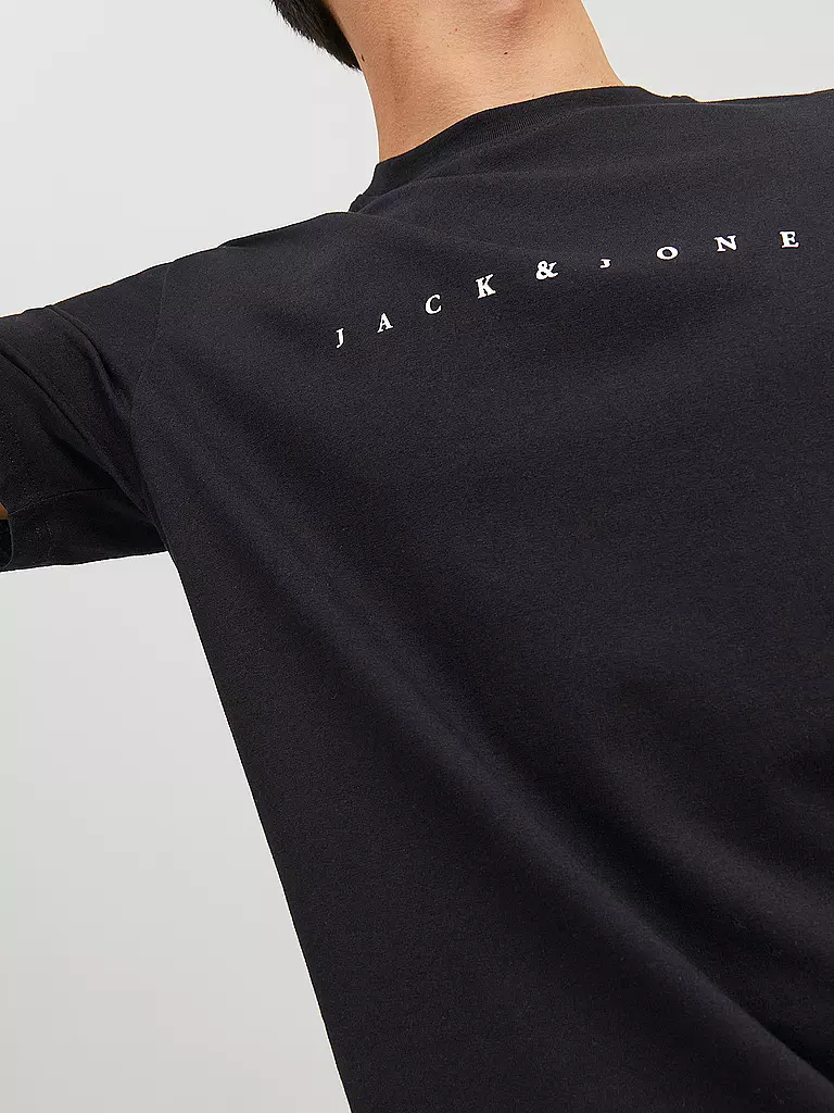 JACK & JONES T-Shirt JJESTAR schwarz