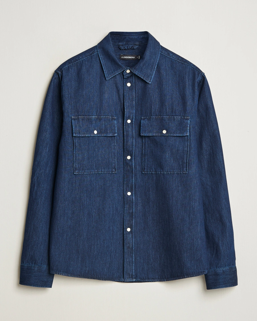 J.Lindeberg Finnigan Denim Shirt Navy