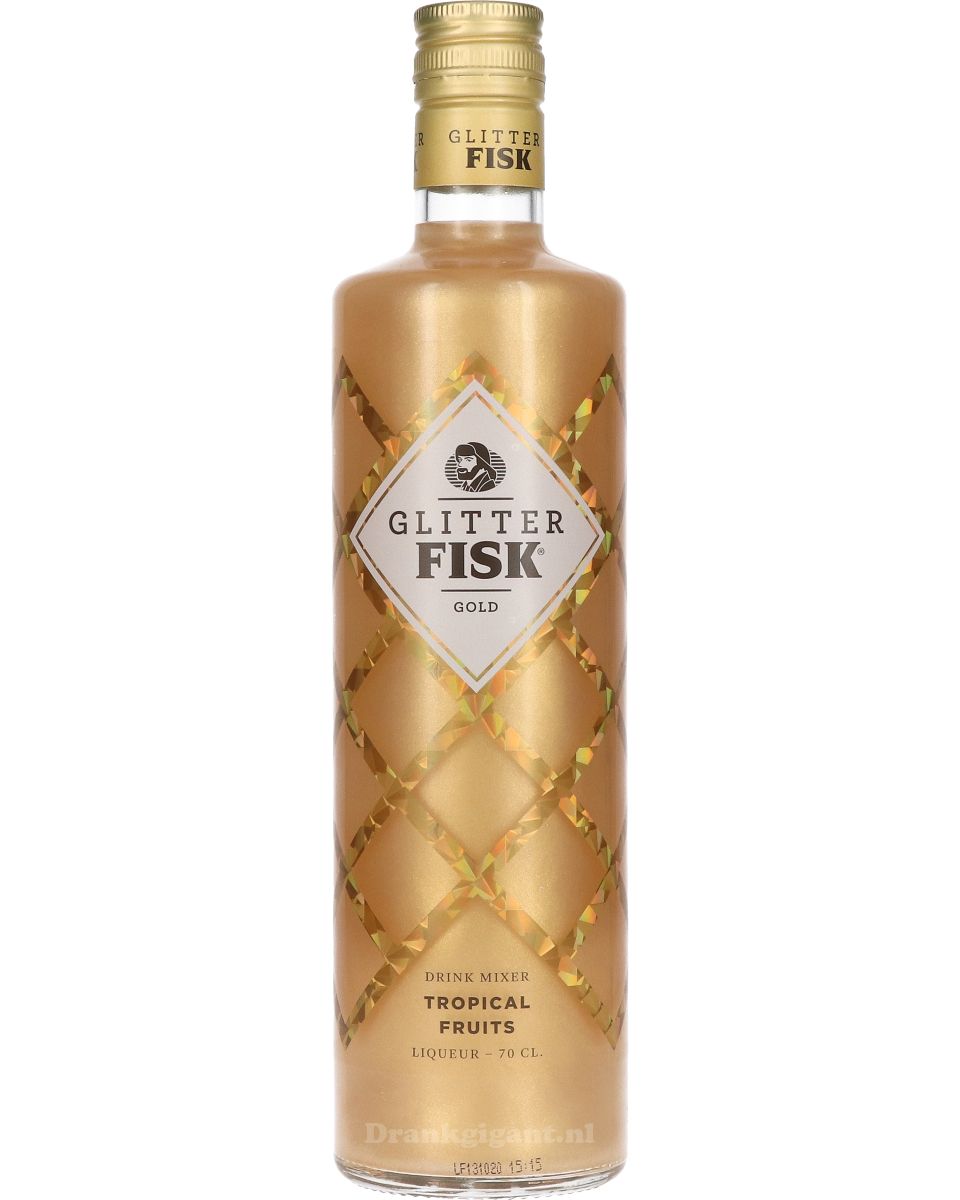 Fisk Glitter Gold Tropical Fruits 70 cl
